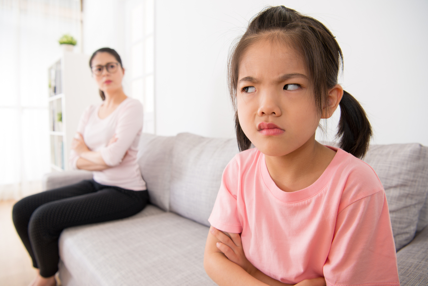 Kid and Mom Fighting